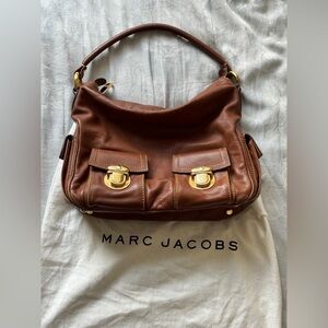 Vintage Marc Jacobs Brown Leather Multipocket Shoulder Bag